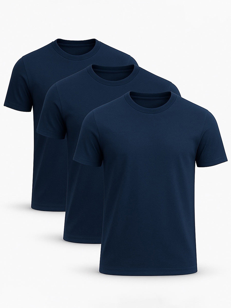 3-pack Navy T-Shirt