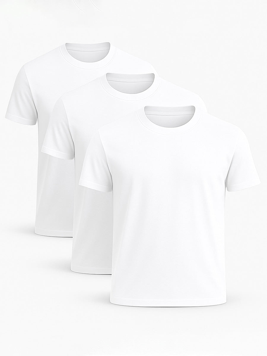 3-pack White T-Shirt
