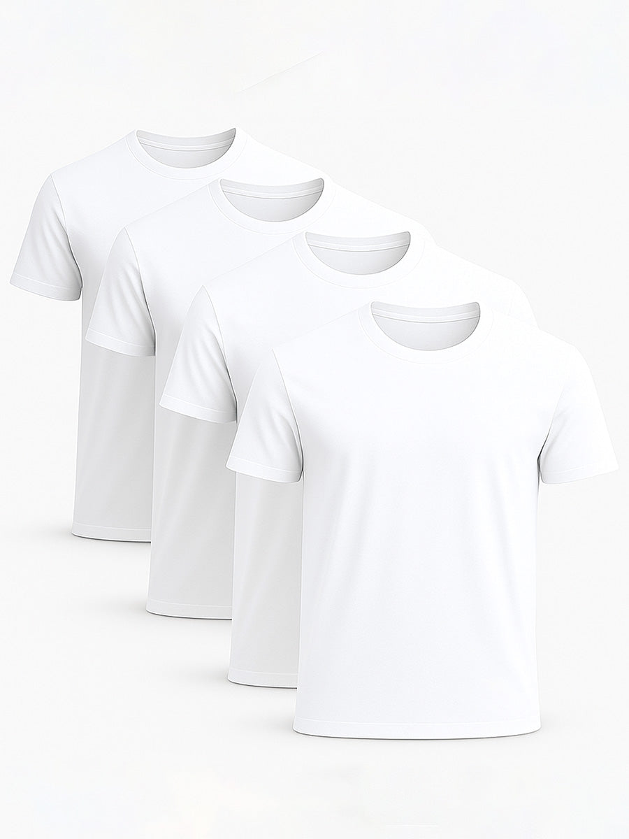 4-pack White T-Shirt