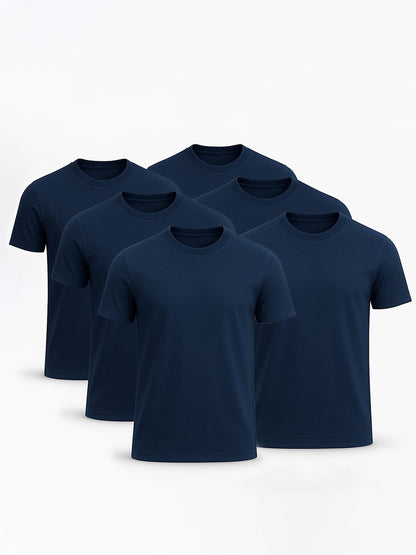 6-pack Navy T-Shirt