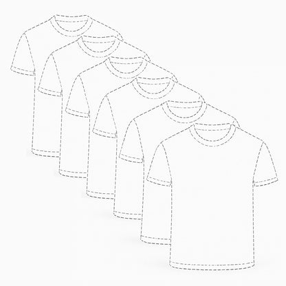 6-pack T-Shirt Custom Bundle